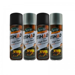 600 Цельсий высокий температурный черный и серебряный аэрозольный аэрозольный аэрозольный аэрозольный аэрозоль